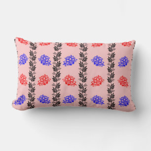 Coussin Rectangle "Pastel Floral Colonne Coussin"
