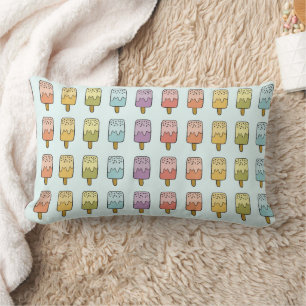 Coussin Rectangle Pastel Popsicle Illustration Jolie décoration pour