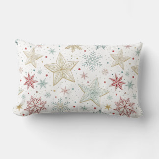 Coussin Rectangle "Pastel Star Motif Lumbar Jeu d'oreiller