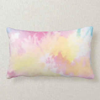 Coussin Rectangle Pastel Tie Dye Lumbar Jeu d'oreiller