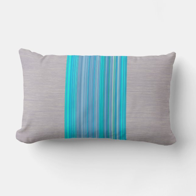 Coussin Rectangle Patters de Silver Gray (Recto)