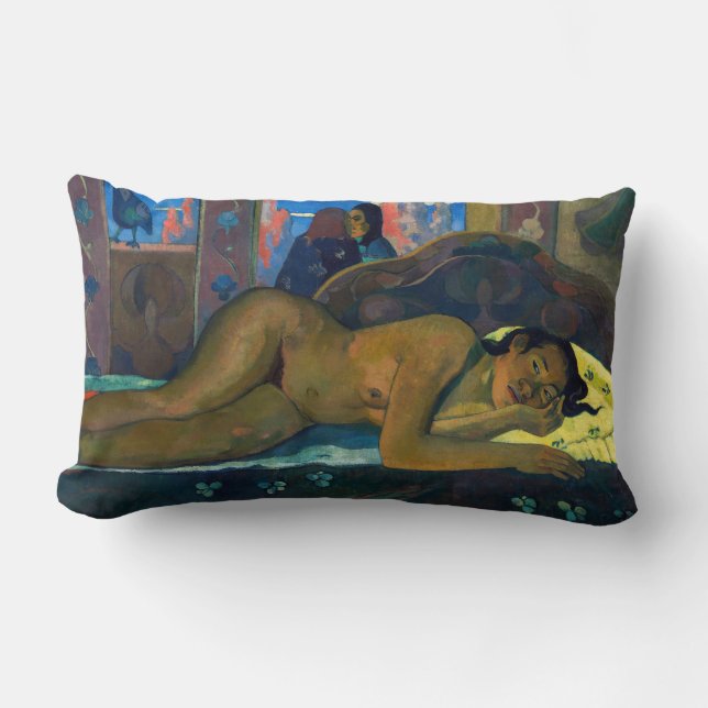 Coussin Rectangle Paul Gauguin - Nevermore / O Taiti (Recto)