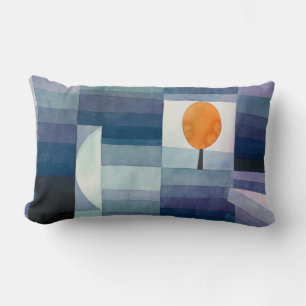 Coussin Rectangle Paul Klee Messager de l'automne Bleu Moderne Abstr