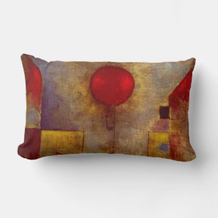 Coussin Rectangle Paul Klee Red Balloon Abstrait Coloré Art