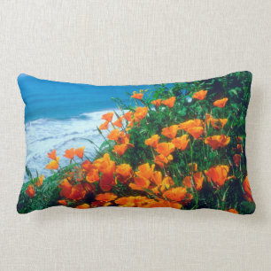Coussin Rectangle Pavot le long de la côte Pacifique près de Big Sur