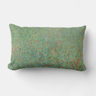 Coussin Rectangle Pavots en fleurs - Gustav Klimt