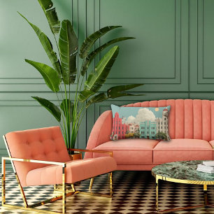 Coussin Rectangle Paysage de rêve d'architecture Deco
