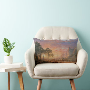 Coussin Rectangle Paysage Vintage, Oregon Trail par Bierstadt