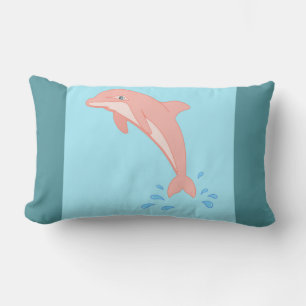 Coussin Rectangle Peaches le dauphin rose