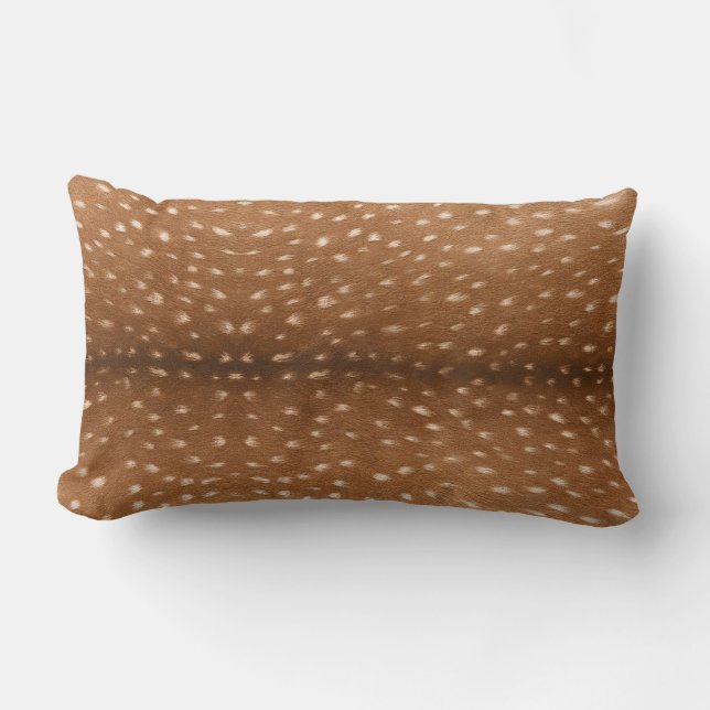 Coussin Rectangle Peau //de cerfs communs (Recto)