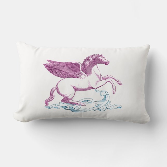 Coussin Rectangle Pegasus pourpre (Recto)
