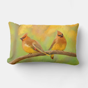 Coussin Rectangle Peinture à cire de cèdre - jolie art original ch
