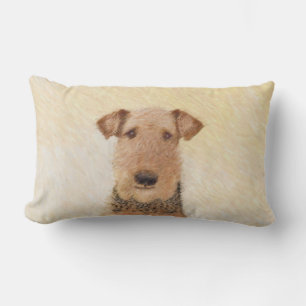 Coussin Rectangle Peinture Airedale Terrier - Cute Original Art