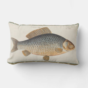 Coussin Rectangle peinture de pêche de carpe dessin d'eau douce 