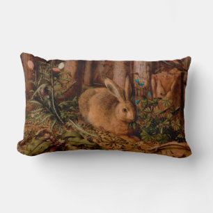 Coussin Rectangle Peinture européenne Rabbit Année Pâques Lumbar Cou