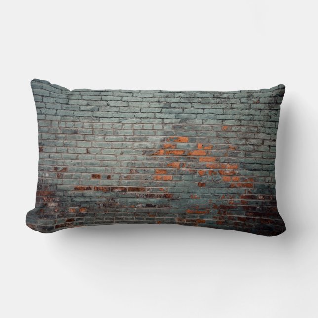 Coussin Rectangle Peinture murale grise (Recto)