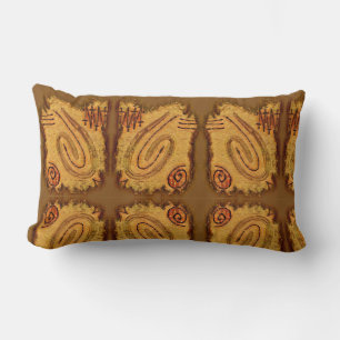 Coussin Rectangle Peinture sur doigt - Désert