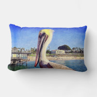 Pelican Bird Ocean Beach Pier Photo Modern Bold