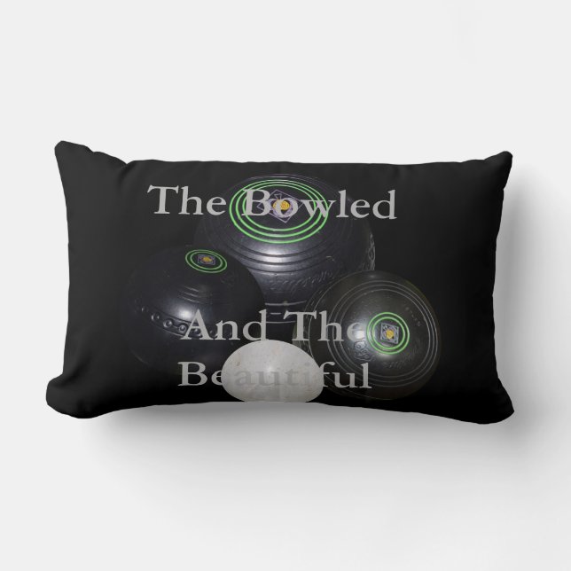 Coussin Rectangle Pelouse Bowls Et Belle, (Recto)