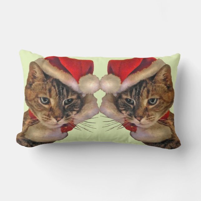 Coussin Rectangle Père Noël Kitty (Recto)