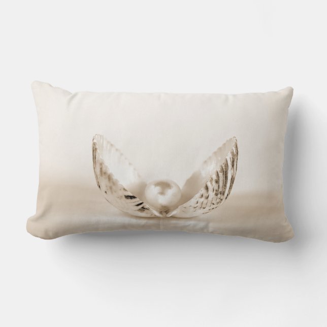 Coussin Rectangle perle en coquillage (Recto)