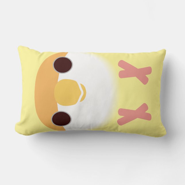 Coussin Rectangle perruche Pêche-faite face (Creamino) (Recto)