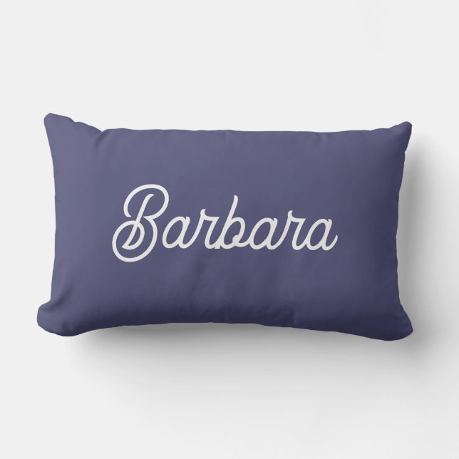 Coussin Rectangle Personalized Modern Elegant Typography Name  (Recto)