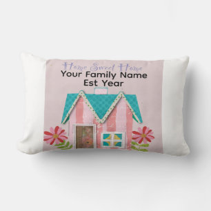Coussin Rectangle Personnalisé La Signature Caprice (Rose et sarcell