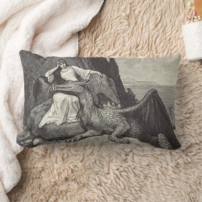 Coussin Rectangle Pet Dragon et Maiden (Couverture)