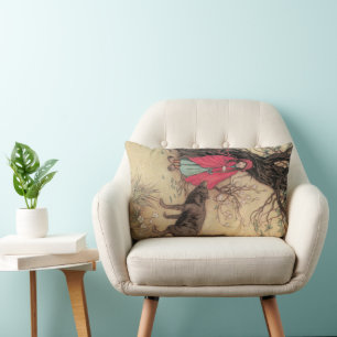 Coussin Rectangle Petit Chaperon Rouge vintage par Warwick Goble