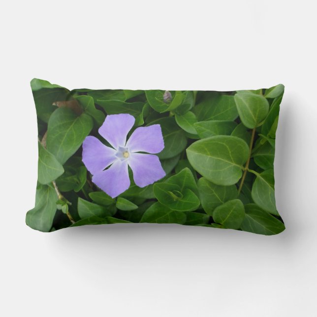 Coussin Rectangle Petite Fleur pourpre (Recto)