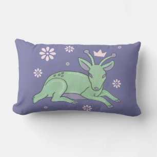 Coussin Rectangle Peuple de cerfs extraterrestres Art folklorique