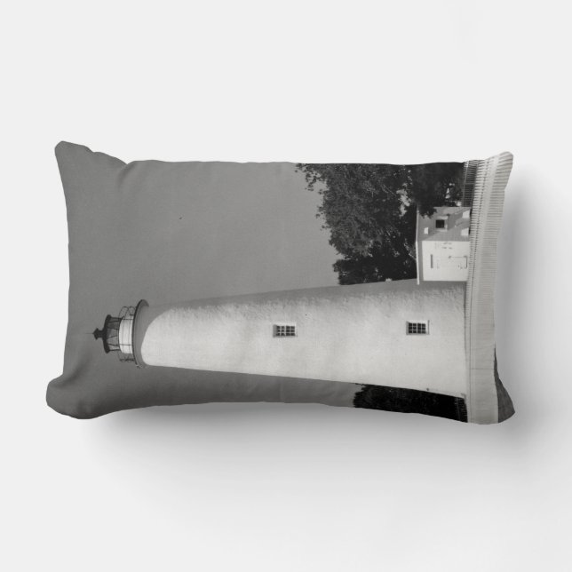 Coussin Rectangle Phare d'Ocracoke (Recto)