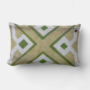 Coussin Rectangle Photographie de gros plan textile Brown, blanc et