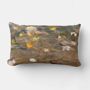 Coussin Rectangle Photographie de la nature des feuilles d'automne d