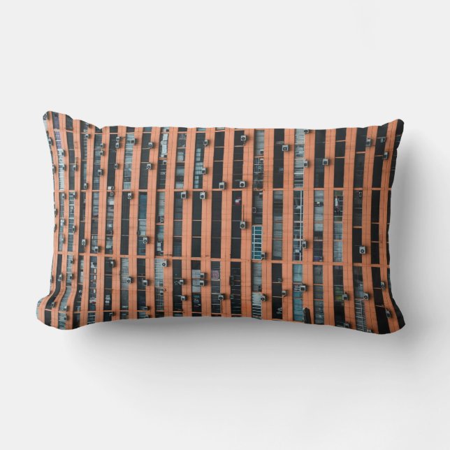 Coussin Rectangle Photographie en angle bas de la construction (Recto)