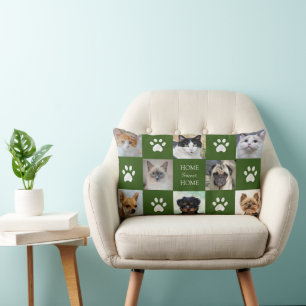 Coussin Rectangle Photos personnalisés de chats et de chiens avec de