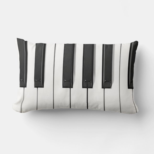 Coussin Rectangle Piano Clavier Luminaire Lombard (Recto)