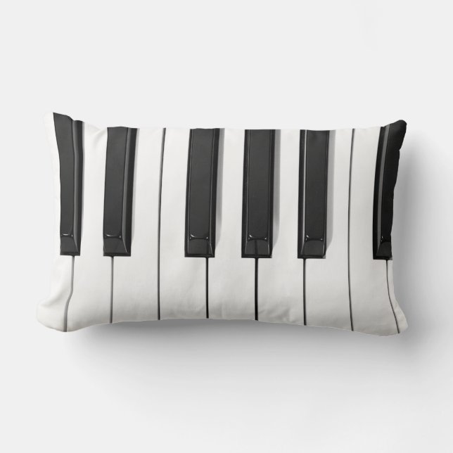 Coussin Rectangle Piano Clavier Luminaire Lombard (Recto)