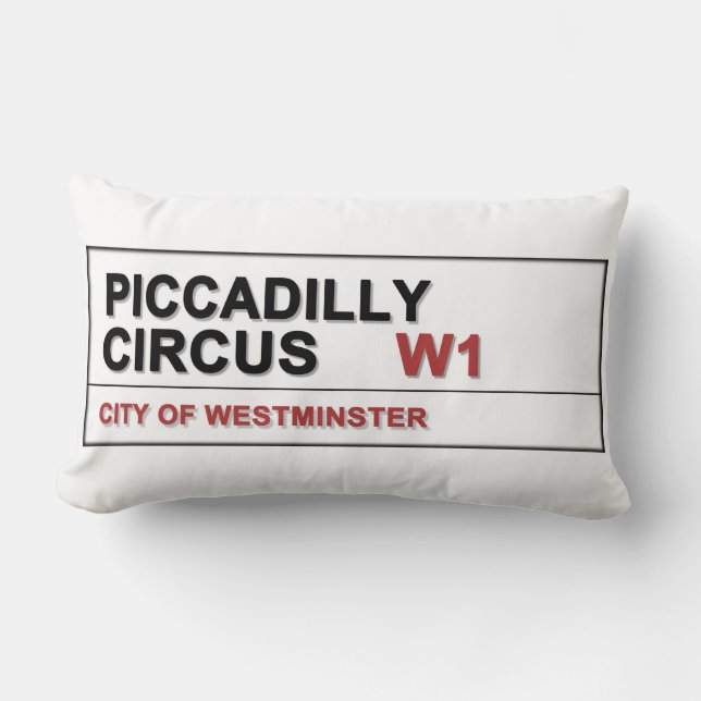 Coussin Rectangle Piccadilly Circus LONDON (Recto)