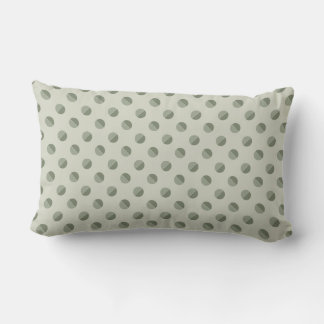 Coussin Rectangle Pie Polkadot" Sage & Tonal Cream