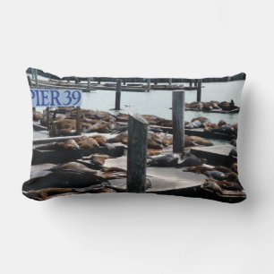 Coussin Rectangle Pier 39 Sea Lions