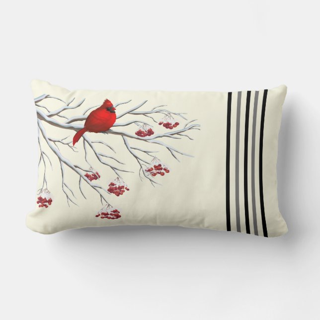 Coussin Rectangle Pillow-Cardinal (Recto)