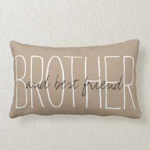 Coussin Rectangle PILLOW_ CHIC " FRÈRE… et meilleur ami… "