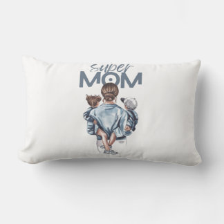 Coussin Rectangle Pillow For Super Mom