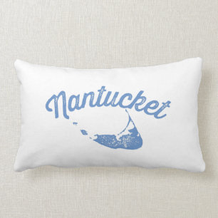 Coussin Rectangle Pilote de lancer réversible Nantucket Blue