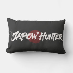 Coussin Rectangle Pinceau à neige Art - Chasseur de Japow - Noir