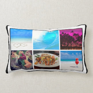 Coussin Rectangle PixDezines DO-IT-YOURSELF Instagram Collage Photos