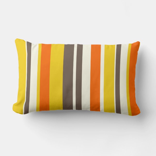 Coussin Rectangle PixDezines rayures/do-it-yourself couleur (Recto)