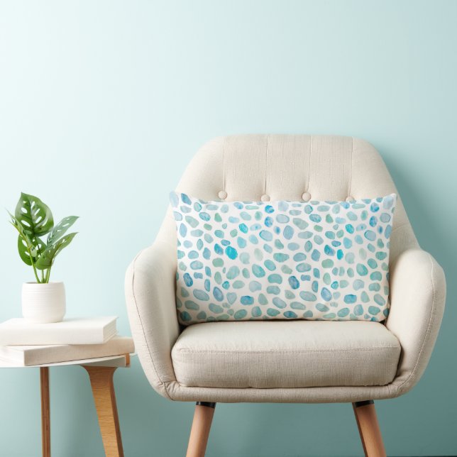 Coussin Rectangle Plage de verre de mer Jeu d'oreiller (Chaise)